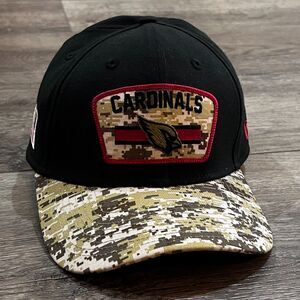 Mens New Era Black/Camo Arizona Cardinals 21 Salute To Service 39THIRTY Flex Hat